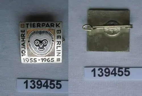 DDR Abzeichen 10 Jahre Tierpark Berlin Affe 1955-1965 (139455)