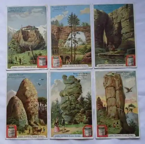 Liebigbilder Serie 521, Berühmte Felsen, komplett  Jahrgang 1902 (123053)