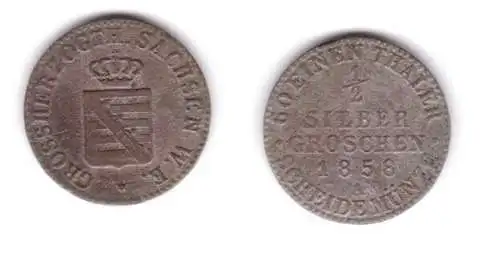 1/2 Silbergroschen Münze Sachsen Weimar Eisenach 1858 A (131238)