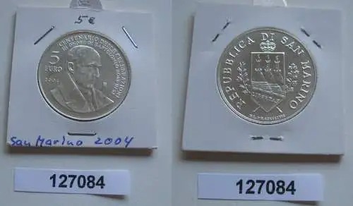 5 Euro Münze San Marino Bartolomeo Borchesi 2004 (127084)