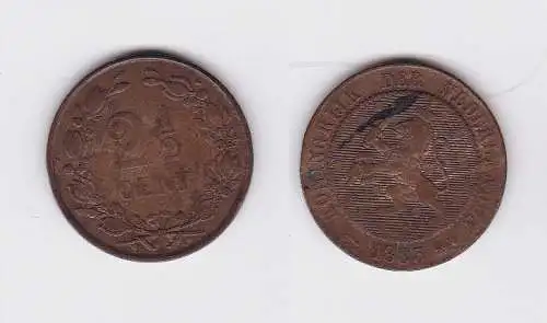 2 1/2 Cent Kupfer Münze Niederlande 1883 (122936)