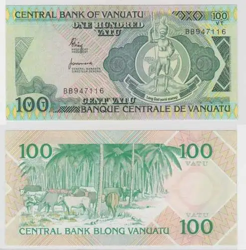 100 Vatu Banknote Central Bank of Vanuatu (1982) bankfrisch UNC (138763)