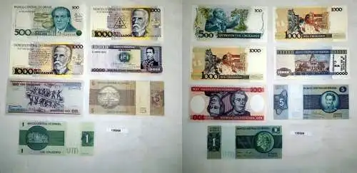 7 Banknoten Brasilien kassenfrisch UNC (138568)