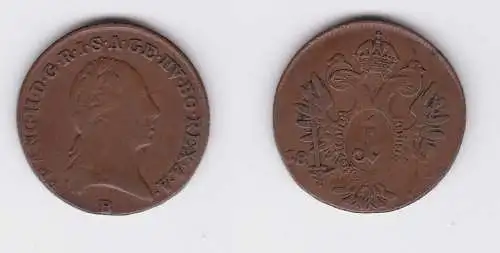 1 Kreuzer Kupfer Münze RDR Habsburg Österreich Franz II. 1800 (126995)