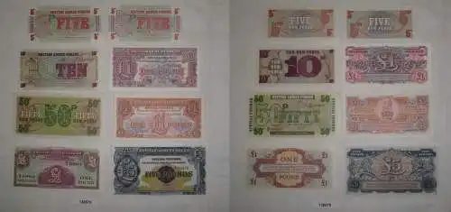 8 Banknoten British Armed Forces 5 Pence bis 5 Pfund kassenfrisch UNC (138579)