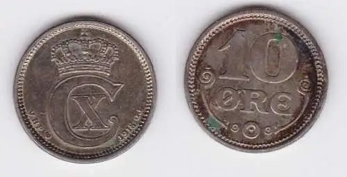 10 Öre Silber Münze Schweden 1918 (127198)