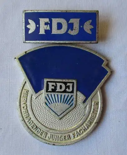 Seltener DDR Orden hervorragender Junger Facharbeiter FDJ (126515)