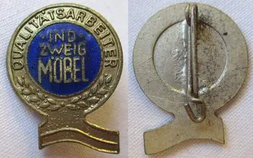 Abzeichen DDR Qualitätsarbeiter Industrie Zweig Möbel Stufe Gold (126180)