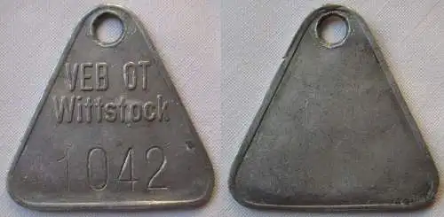 Wertmarke Werkzeugmarke VEB OT (Obertrikotagen) Wittstock 1042 (113264)