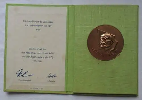 DDR Medaille Leninaufgebot der FDJ Ehrenzeichen Magistrat Groß-Berlin (144069)