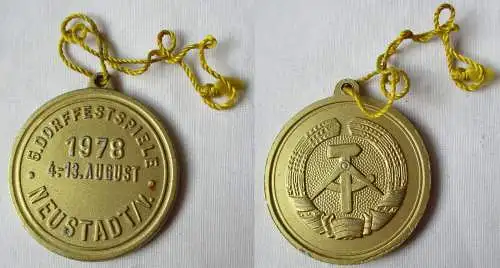DDR Medaille 5.Dorffestspiele Neustadt V. 4.-13.August 1978 (142203)