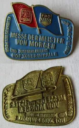 DDR Abzeichen Messe der Meister von Morgen MMM Halle 1960 FDGB FDJ (135974)
