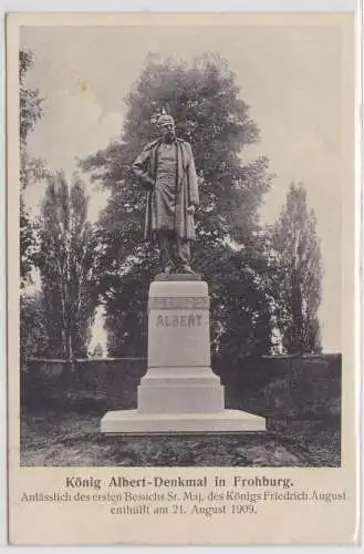 57482 AK Frohburg - König Albert Denkmal, 1909 enthüllt