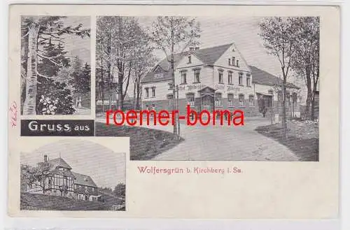 85701 Mehrbild Ak Gruß aus Wolfersgrün bei Kirchberg in Sachsen 1909