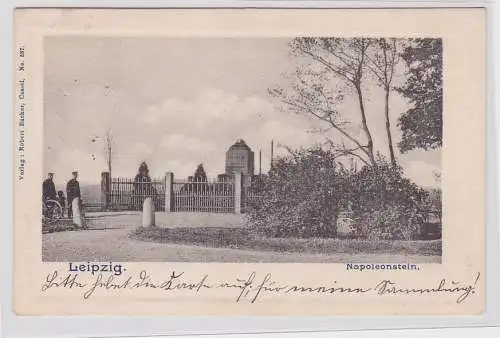 86656 Ak Leipzig Napoleonstein 1902