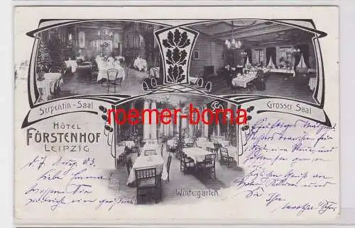 87643 Mehrbild Ak Leipzig Hotel Fürstenhof 1903