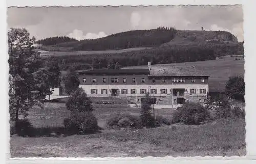 93634 AK Ferienheim des VEB Zentralwerkstatt Regis Walthersdorf Erzgebirge 1962