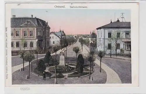 92920 Ak Ortrand Bahnhofstrasse 1910