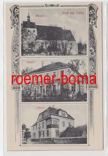 76683 Mehrbild Ak Gruß aus Jahna Kirche, Schule, Pfarre um 1920