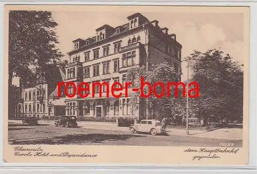 76420 Ak Chemnitz Carola Hotel & Dependance um 1920