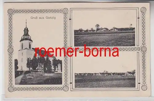 76103 Mehrbild Ak Gruß aus Ganzig um 1920