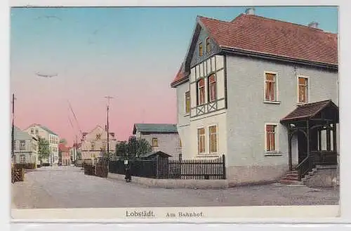 31772 Patent Ak Lobstädt am Bahnhof 1912