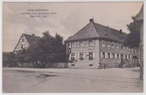 71306 Ak Ulm-Lichtenau - Gasthaus zum schwarzen Adler um 1920