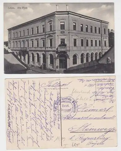 59966 Feldpost Ak Libau Liepāja Lettland die Post 1916