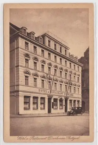 38639 Ak Hotel und Restaurant Dierlamm in Stuttgart um 1920