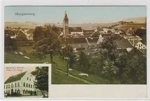 56913 AK Obergünzburg - Handlung und Haus der Firma J.B.Unglert 1919