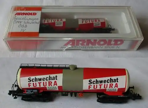 Arnold 4385 Güterwagen Kesselwagen "Schwechat Futura" ÖBB Spur N OVP (152299)