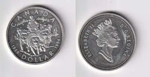 1 Dollar Silber Münze Kanada Northern Dog Team Patrol 1994 Stgl. (155392)