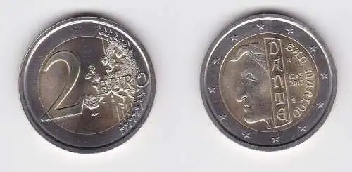 San Marino Münze 2 Euro 2015 Alighieri Dante (165492)