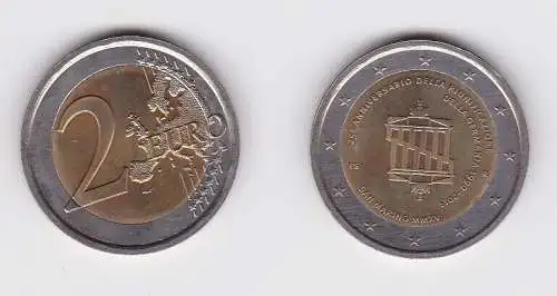 San Marino Münze 2 Euro 2015 Mauerfall Berlin Wiedervereinigung (166541)