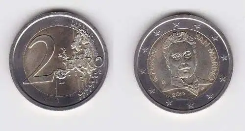 San Marino Münze 2 Euro 2014 Giacomo Puccini (166396)