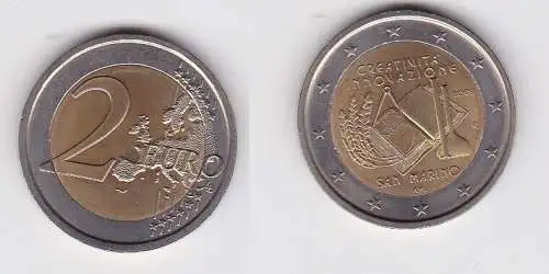 San Marino Münze 2 Euro 2009 Jahr der Kreativität und Innovation (166381)