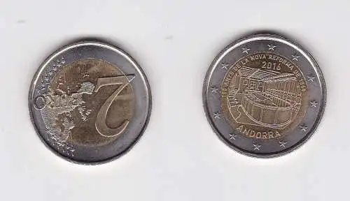 Andorra 2 Euro Gedenkmünze 2016 150 Jahre Reform des Parlaments Stgl. (163597)