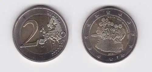 2 Euro Münze Malta Einrichtung der Selbstverwaltung 1921 mit Mzz 2013 (166333)