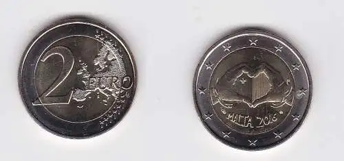 2 Euro Münze Malta von Kindern mit Solidarität Liebe 2016 Münzzeichen (166524)