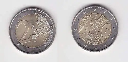 2 Euro Münze Malta Spiele Serie "Von Kindern mit Solidarität" 2020 (166114)