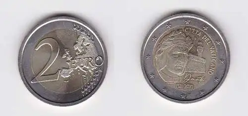 Vatikan 2021 2 Euro Gedenkmünze DANTE ALIGHIERI  Stgl. (166344)