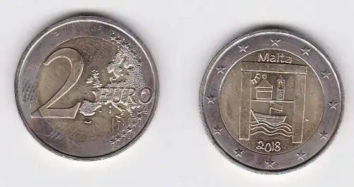 2 Euro Gedenkmünze Malta Kulturelles Erbe 2018 Stgl. (166373)