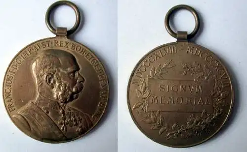 Kaiser Franz Joseph Medaille Signum Memoriae Österreich KuK (120345)