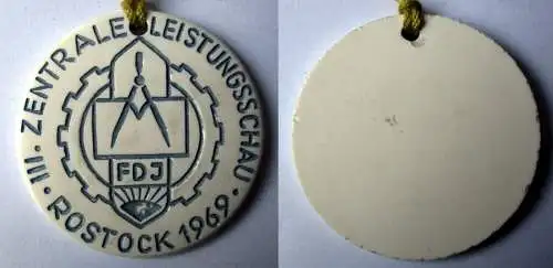 DDR FDJ Abzeichen III. Zentrale Leistungsschau Rostock 1969 (124723)