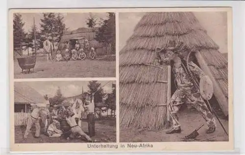 906831 Mehrbild Ak Unterhaltung in Neu-Afrika Ahrensdorf bei Templin um 1930
