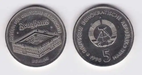 DDR Gedenk Münze 5 Mark Berlin Zeughaus 1990 (122785)