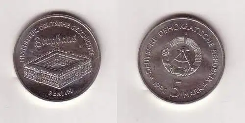 DDR Gedenk Münze 5 Mark Berlin Zeughaus 1990 (112883)