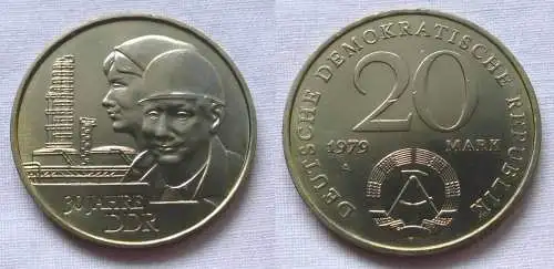 DDR Gedenk Münze 20 Mark 30.Jahrestag der DDR 1979 (124224)