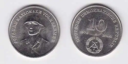 DDR Gedenk Münze 10 Mark 20 Jahre Nationale Volksarmee NVA 1976 (121331)