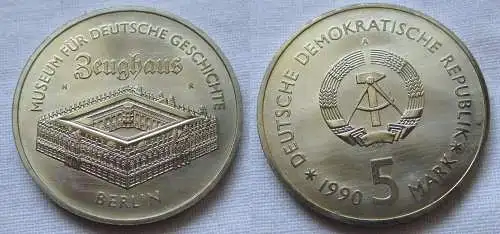 DDR Gedenk Münze 5 Mark Berlin Zeughaus 1990 (124616)
